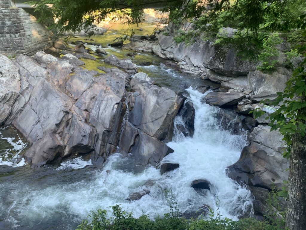 Roaring cascades near Gatlinburg.